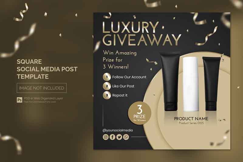 طرح لایه باز پست اینستاگرام