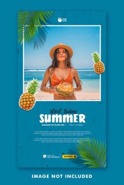 طرح لایه باز استوری اینستاگرام آلبوم عکس تابستان