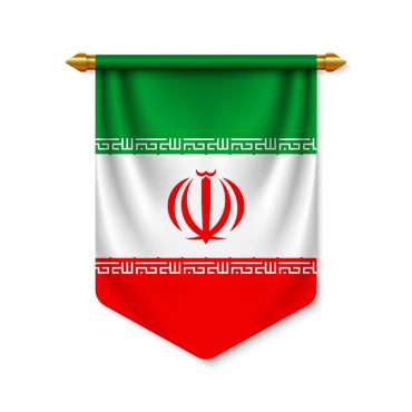 وکتور پرچم ایران به صورت آویز