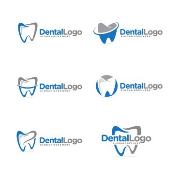 6 لوگو دندانپزشکی دندان سالم
