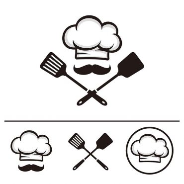 لوگو رستوران سرآشپز با سبیل و ملاقه